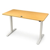 Bureau debout électrique pour bureau, salle de réunion, maison, étude – Bureau ergonomique réglable en hauteur avec passe-câbles intégré