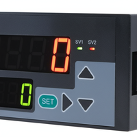 Pengontrol Suhu dan Tekanan PID Cerdas Layar Digital Kontrol Multifungsi Alarm OEM/ODM Plastik Berperingkat IP65 0.5%FS