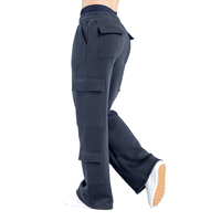 Nouveau design, pantalon de jogging cargo ample décontracté en coton vintage, taille haute, jambe large, pour hommes et femmes