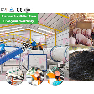Ligne de production d'engrais organique à partir de déchets d'élevage et de carcasses d'abattoir, moteur haute efficacité 1-20T/H - Product Image 4