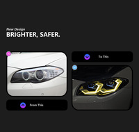 Phare avant laser bicolore Golden Eye DLW pour BMW F10 10-17, kit de rétrofit OSS pour marché secondaire