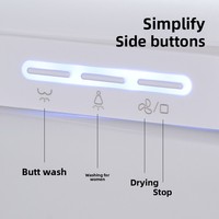 Articles sanitaires, nouvelle conception, certifiés CE, toilettes intelligentes en acier inoxydable avec télécommande, siège chauffant, design minimaliste moderne