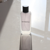 Flacon de parfum vide en verre givré personnalisé de 30 ml, 50 ml, 100 ml, vaporisateur à brume à sertir avec boîte personnalisée