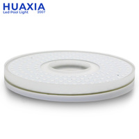 Lampe LED musicale pour piscine, étanche IP68, 6W, épaisseur 13mm, remplie de résine, pour fontaines et décorations aquatiques (type donut) - Spécial Singapour