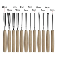 Peaktop – Kit de 12 gouges et outils de sculpture sur bois pour débutants et professionnels