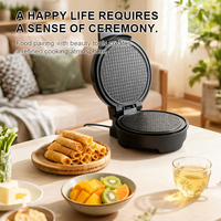 Sokany Mini gaufrier belge électrique en céramique antiadhésif avec thermostat réglable pour la maison