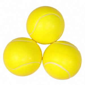 En gros, jouet souple unisexe personnalisé en forme de balle de tennis, balle anti-stress sportive, balle de softball en mousse PU, polyuréthane promotionnel - Product Image 1