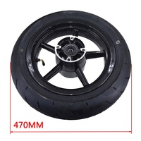 Ensemble de roues Supermoto avant/arrière de 12 pouces, jantes 2.50-12 et 3.00-12 avec pneus routiers 90/90-12 et 120/70-12