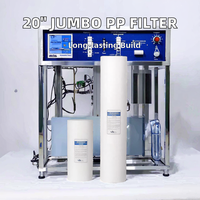 Cartouche filtrante à sédiments en PP soufflé à chaud Jumbo 5 microns pour préfiltration RO, écologique, purificateur d'eau commercial 3000 GPD