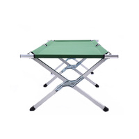 Vente en gros Lit pliant en aluminium Lit civière de camping facile à transporter Lit de camping en métal