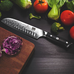 <span class=keywords><strong>SHAN</strong></span> <span class=keywords><strong>ZU</strong></span> 7 pouces acier damas <span class=keywords><strong>couteaux</strong></span> <span class=keywords><strong>de</strong></span> <span class=keywords><strong>Chef</strong></span> professionnels G10 poignée 67 couches couteau <span class=keywords><strong>Santoku</strong></span> japonais avec boîte-cadeau - Product Image 5