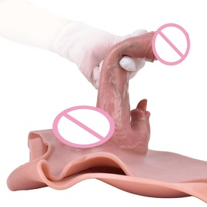 Wholesale Simulation Hollow Penis Set Wearable Silicone Pants Penis Sleeve Men's Adult Fun Masturbator Sex Toys - Product Image 5