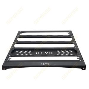 SEMRISE Barre de toit en acier allié robuste <span class=keywords><strong>pour</strong></span> Toyota Hilux Revo 4x4, ajustement universel, noir, capacité de 100 kg - Product Image 2