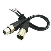 Kabel Audio Kustom 1 ke 2 Male Cantell Power Wire Harness PVC Insulated HLR Cable DC5521 Kabel Ekstensi Audio Mikrofon