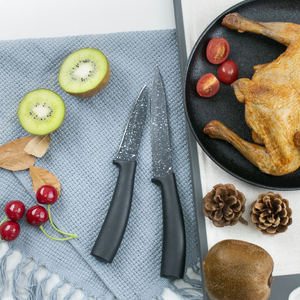 Bộ Dao Làm Bếp 6 Món Bằng Thép Không Gỉ Bộ Dao Làm Bếp Nhiều Màu Sắc Bộ Dao Làm Bếp Màu Đen - Product Image 5