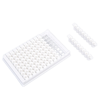 Plaques ELISA 96 puits noires Bioland, écologiques, adaptées à la plupart des équipements standard, consommables de laboratoire