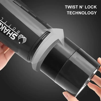 Bouteille de shaker de protéines portable anti-fuite personnalisée de 16 oz, bouteille d'eau de sport pour la remise en forme et la perte de poids