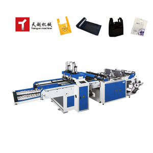 Máquina Automática de Doble Línea de Ultra Alta Velocidad para Fabricación de Bolsas de Plástico LDPE y HDPE Tipo <span class=keywords><strong>Camiseta</strong></span> y Bolsas de Compra con Impresión - Product Image 2