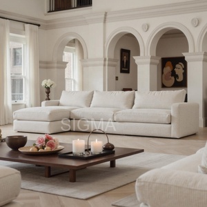 Nouveau design – Ensemble de meubles modulaires en forme de L pour salon – Canapé sectionnel de luxe en tissu pour la maison - Product Image 1