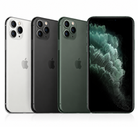 iPhone 11 Pro Max 4G débloqué d'occasion en gros, 512 Go, écran d'origine avec identification faciale et déverrouillage par empreinte digitale, version globale pour blogueur