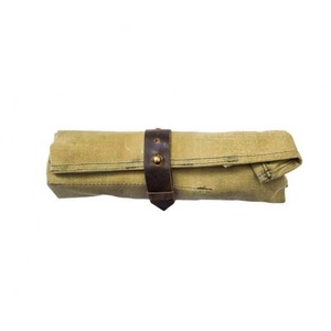 Échantillon gratuit : Grand sac de rangement enroulable pour outils (6 compartiments), pochette de transport portable, organisateur d'outils de travail du bois, style vintage - Product Image 2
