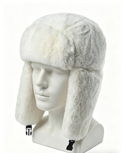 Chapeau de luxe FuzzyTrapper, chapeau d'hiver épais doublé de fausse <span class=keywords><strong>fourrure</strong></span> avec sangle de menton réglable, bonnet de <span class=keywords><strong>ski</strong></span> pour adultes, fournisseur de chapeaux - Product Image 4