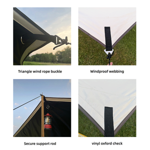 Lona resistente a los rayos UV resistente a la lluvia, gran calidad, refugio solar <span class=keywords><strong>para</strong></span> actividades de acampada al aire libre, lona a prueba de sol - Product Image 6