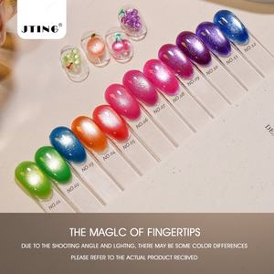 JTING - Colección de Esmaltes de Uñas de Gel de Ojo de Gato de Diseño Único en 12 Colores Neón, 15 ml, Esmalte de Gel de Ojo de Gato Sin TPO ni Hema, OEM ODM, Gel Neón - Product Image 4