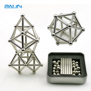 Prix <span class=keywords><strong>pas</strong></span> <span class=keywords><strong>cher</strong></span> 36 pièces Néodyme Bâtons Magnétiques Tiges 27 pièces Boules En Acier De Construction De Puzzle Jouets à vendre - Product Image 4