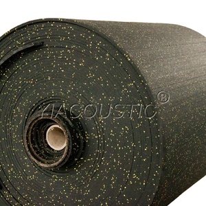 Panneau en caoutchouc de tampon d'amortissement de plancher de sport d'intérieur insonorisant en gros d'usine pour la réduction du bruit et l'absorption acoustique - Product Image 3