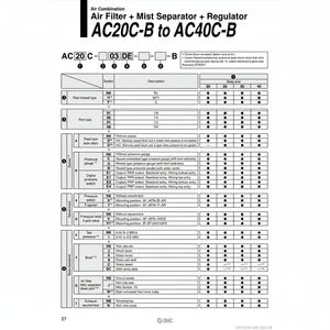 Combinación de aire SMC Pneumatics, piezas neumáticas de - Product Image 1