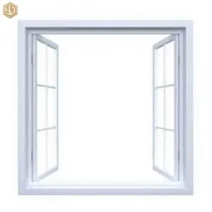 Ventanas y puertas de Pvc abatibles con diseño Gril, ventanas y puertas de PVC/UPVC