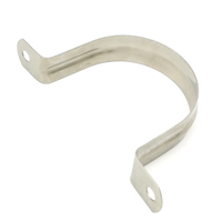 Collier de tuyau de selle en acier avec support en U M5-100 avec sangle de tube de finition en zinc pour la fixation de tuyau rigide à coussin en caoutchouc