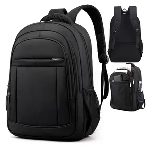 Custom Black Cheap Good Quality Big Capacity Oxford Fabric Laptop Outdoor School Backpack