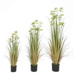2023 Longstar New Arrival Natural Green Tall Long Grass Artificial Bonsai Tree Onion Grass from Garden Supplier