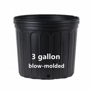 Plastic Gallon Supplier Pp Hdpe Black Plant Planter 1 3 5 7 One Gallon Pot Nursery Pots For Sale