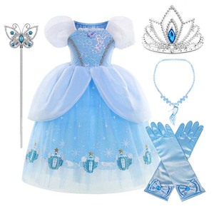 All'ingrosso bambino ragazze festa di compleanno Costume <span class=keywords><strong>da</strong></span> <span class=keywords><strong>fata</strong></span> blu reale abito <span class=keywords><strong>da</strong></span> principessa DISP-006 - Product Image 3