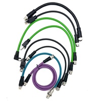 Ip68 industriel M5 M8 M9 M12 M16 M23 étanche mâle femelle prise 3 4 5 6 8 12 broches câble fil circulaire étanche M12 connecteur