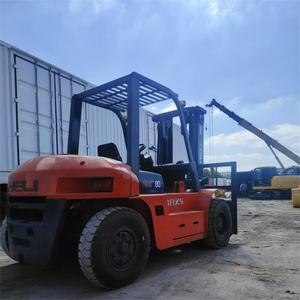 Meilleur prix Chariot élévateur diesel HELI CPCD80 de 8 tonnes avec moteur de boîte de vitesses et roulement - Côté gauche Capacité 8000 kg - Product Image 5