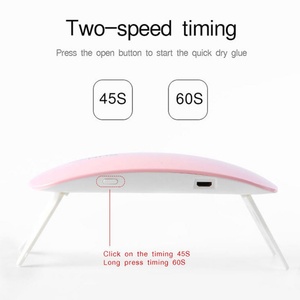 Sèche-ongles portable mini à séchage rapide avec lampe UV LED pour le séchage du vernis à ongles en gel - Product Image 3
