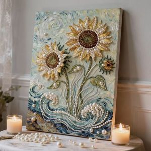 Dipinto di Perle Fai-da-Te per Decorazione Casa, Autoadesivo, Regalo Festivo per Matrimoni, Natale, Amici, <span class=keywords><strong>Pittura</strong></span> Decorativa - Product Image 6