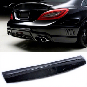 Auto Tuning Parts W Style Single Carbon Fiber Rear Wing Trunk Lip Spoiler Ducktail for Mercedes Benz W218 CLS - Product Image 1