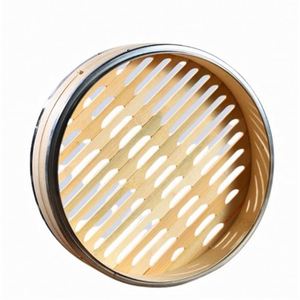 Cuiseur vapeur pliable en acier inoxydable <span class=keywords><strong>pour</strong></span> la cuisson, avec panier vapeur en bambou et cuiseur vapeur à <span class=keywords><strong>couscous</strong></span> en bois <span class=keywords><strong>8</strong></span> compartiments - Product Image 3
