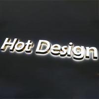 Lettres lumineuses à double face à économie d'énergie, résistantes aux intempéries, pour extérieur, enseignes commerciales LED en acrylique, transformateur pour bâtiments