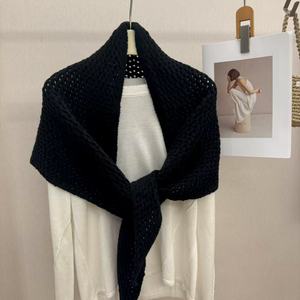 Chal <span class=keywords><strong>de</strong></span> punto calado <span class=keywords><strong>para</strong></span> mujer, estilo francés chic, elegante, suave y cálido, <span class=keywords><strong>para</strong></span> otoño e invierno, uso diario - Product Image 6