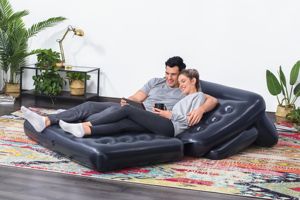 Bestway 75054 Sofá Cama Inflable de Lujo 5 <span class=keywords><strong>en</strong></span> <span class=keywords><strong>1</strong></span>, Sillón Reclinable Multifuncional para el Hogar - Product Image 4