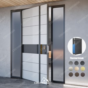 Cosyhouse 2026 Porte pivotante de sécurité intelligente moderne de luxe à commande manuelle pour entrée principale, antivol, pour hall, extérieur, hôtel, école, villa - Product Image 5