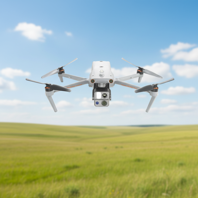 EVO Max 4T Expert Drone Thermal Camera Remote Control Brushless Motor 3-Axis Gyro Plastic Material Hot-Swappable Batteries IP43