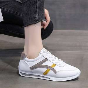 Nuove <span class=keywords><strong>Scarpe</strong></span> Casual da <span class=keywords><strong>Donna</strong></span> Traspiranti in Tessuto Tecnico Intrecciato Autunno 2024 Leggere in Rete con Cuscinetto d'Aria e Suola Oscillante Fibbia Singola Sintetica per la Primavera - Product Image 3