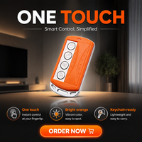 Control Remoto Premium para Puerta de Garaje Enrollable, Carcasa de ABS, Marco de Aleación de Zinc Electrochapado, 4 Botones, Alcance de 30m, Anti-Caída